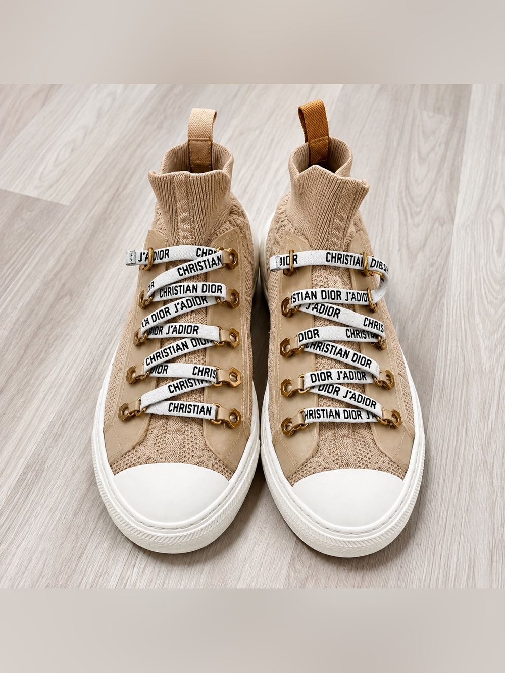 Christian Dior Walk’N’Dior Nude Cannage Technical Mesh Sneakers Size 40